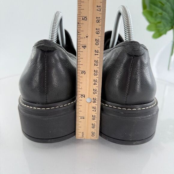 Bernardo Studio Womens Caleb Penny Loafers Block Heel Black Leather Size 11 - Picture 9 of 16